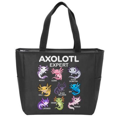 Cute Axolotl For & Or  - Axolotl Zip Tote Bag