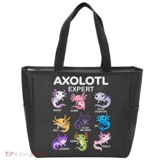 Cute Axolotl For & Or  - Axolotl Zip Tote Bag