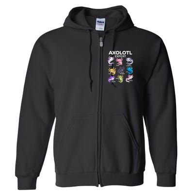 Cute Axolotl For & Or  - Axolotl Full Zip Hoodie