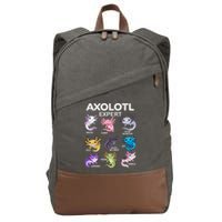 Cute Axolotl For & Or  - Axolotl Cotton Canvas Backpack