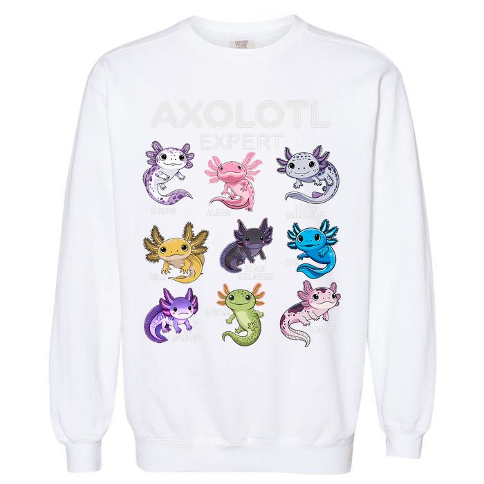 Cute Axolotl For & Or  - Axolotl Garment-Dyed Sweatshirt
