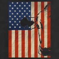 Cow American Flag Cattle Animal Lover Patriotic 4th Of July 7 Panel Mesh Trucker Snapback Hat