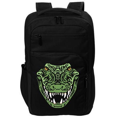 Crocodile Alligator Face Crocodiles Gator Impact Tech Backpack