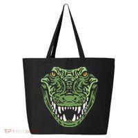 Crocodile Alligator Face Crocodiles Gator 25L Jumbo Tote