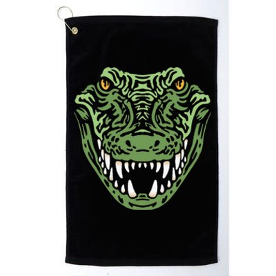 Crocodile Alligator Face Crocodiles Gator Platinum Collection Golf Towel