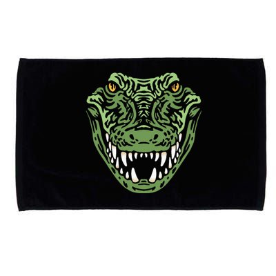 Crocodile Alligator Face Crocodiles Gator Microfiber Hand Towel