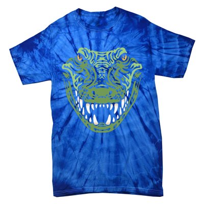 Crocodile Alligator Face Crocodiles Gator Tie-Dye T-Shirt