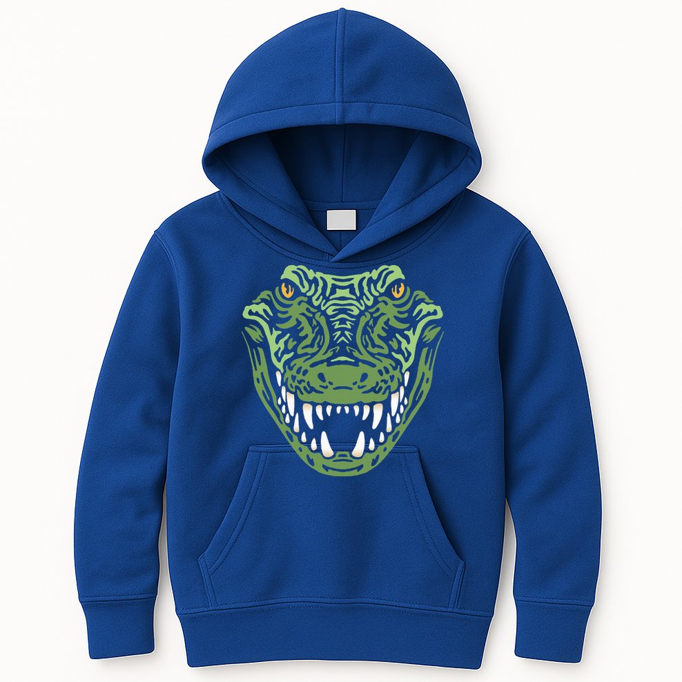 Crocodile Alligator Face Crocodiles Gator Kids Hoodie