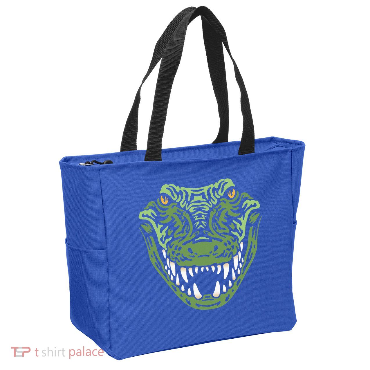 Crocodile Alligator Face Crocodiles Gator Zip Tote Bag