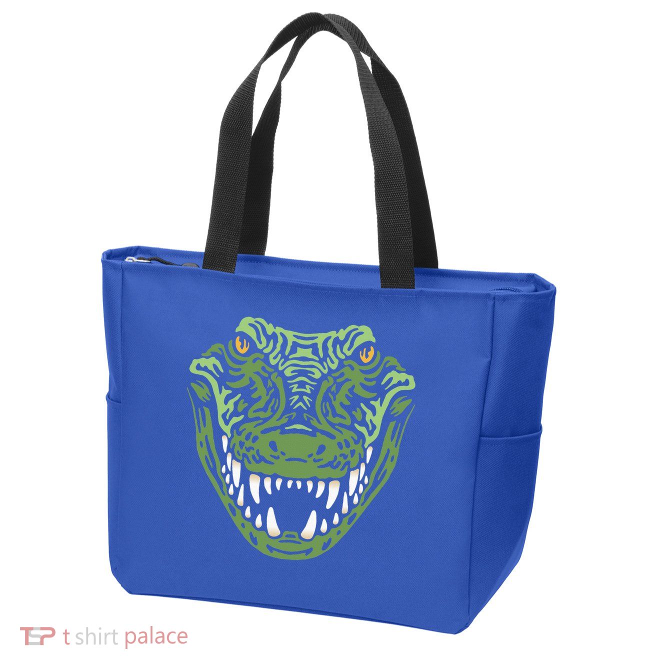 Crocodile Alligator Face Crocodiles Gator Zip Tote Bag