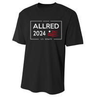 Colin Allred For Senate Texas 2024 Performance Sprint T-Shirt