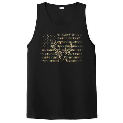 Camo American Flag Usa Camouflage Flag Outdoor Antlers Deer PosiCharge Competitor Tank