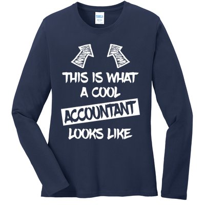 Cool Accountant Funny Saying Accountants Bookkeepers Ladies Long Sleeve Shirt