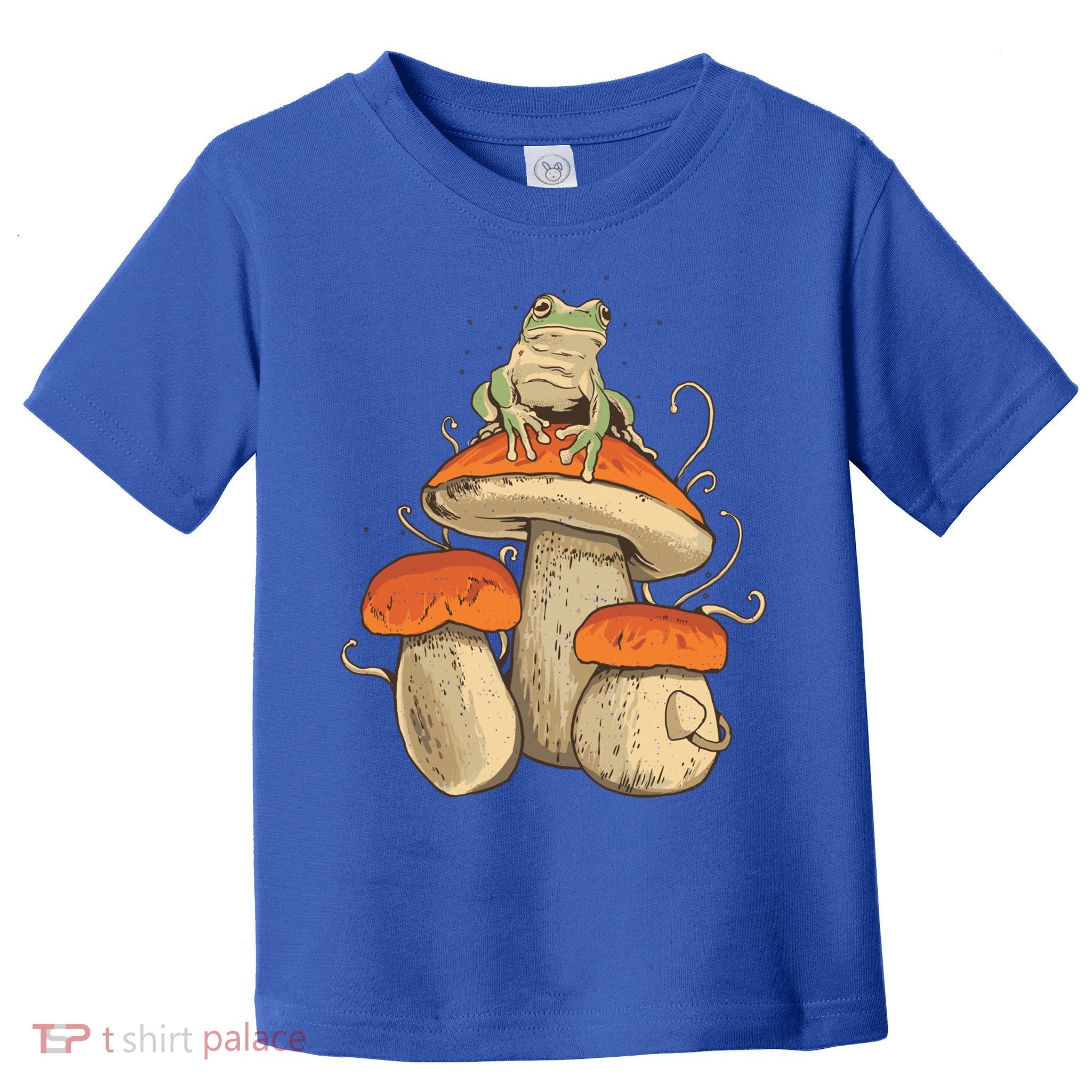 Cottagecore Aesthetic Frog Mushroom Moon Witch Vintage Fungi Gift Toddler T-Shirt