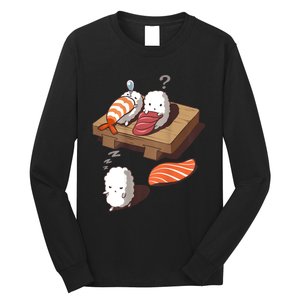 Cute And Funny Japanese Nigiri Sushi Sleepwalking Long Sleeve Shirt