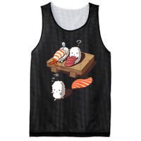 Cute And Funny Japanese Nigiri Sushi Sleepwalking Mesh Reversible Basketball Jersey Tank