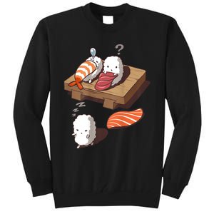 Cute And Funny Japanese Nigiri Sushi Sleepwalking Tall Sweatshirt