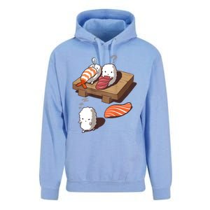 Cute And Funny Japanese Nigiri Sushi Sleepwalking Unisex Surf Hoodie