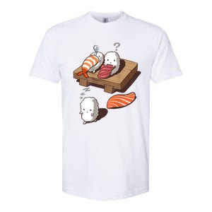 Cute And Funny Japanese Nigiri Sushi Sleepwalking Softstyle CVC T-Shirt