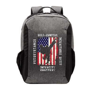 Cool American Flag Taekwondo Gift | Tae Kwon Do Martial Arts Vector Backpack