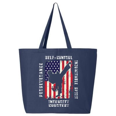 Cool American Flag Taekwondo Gift | Tae Kwon Do Martial Arts 25L Jumbo Tote