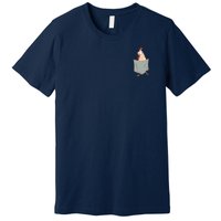 Cute And Funny Chicken In A Pocket Chicken Lovers Premium T-Shirt