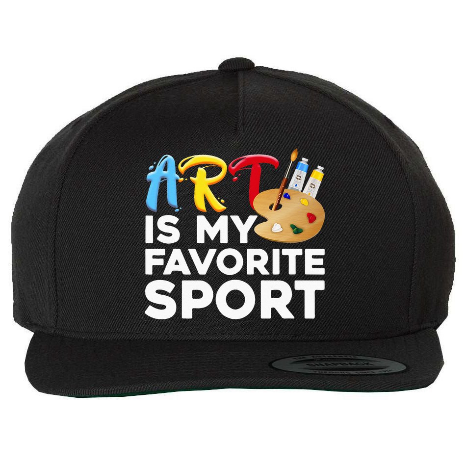 Cool Art For Wo Artist Painter Art Teacher Painting Wool Snapback Cap