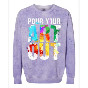 Cool Artist For Wo Painter Art Teacher Paint Artists Colorblast Crewneck Sweatshirt