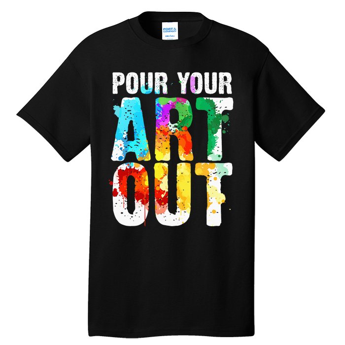 Cool Artist For Wo Painter Art Teacher Paint Artists Tall T-Shirt