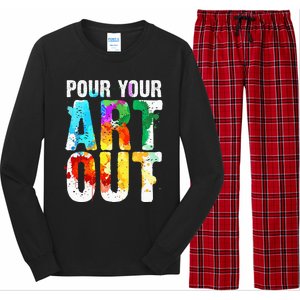 Cool Artist For Wo Painter Art Teacher Paint Artists Long Sleeve Pajama Set