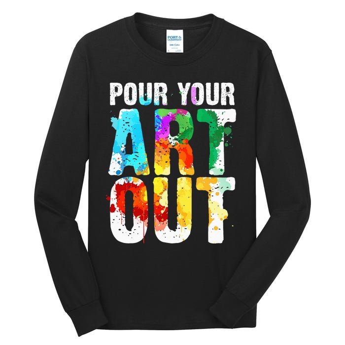 Cool Artist For Wo Painter Art Teacher Paint Artists Tall Long Sleeve T-Shirt