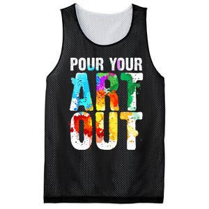 Cool Artist For Wo Painter Art Teacher Paint Artists Mesh Reversible Basketball Jersey Tank