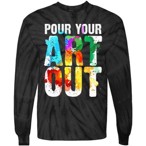 Cool Artist For Wo Painter Art Teacher Paint Artists Tie-Dye Long Sleeve Shirt