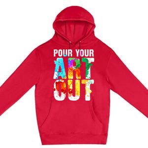 Cool Artist For Wo Painter Art Teacher Paint Artists Premium Pullover Hoodie