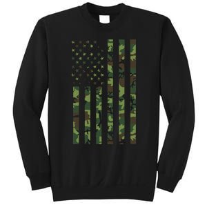 Camo American Flag Usa Camouflage Sweatshirt