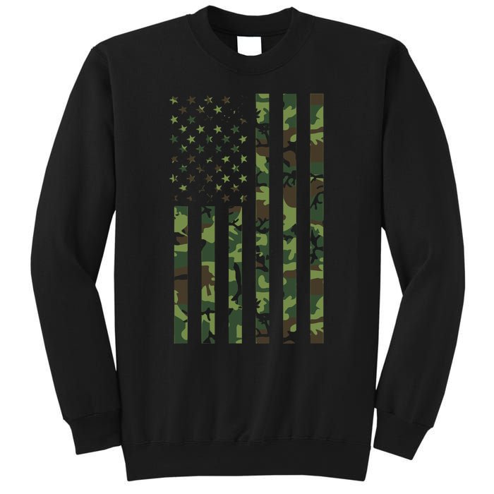 Camo American Flag Usa Camouflage Sweatshirt