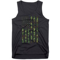 Camo American Flag Usa Camouflage Tank Top