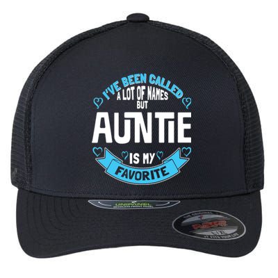 Cute Auntie For Grandmother Gift For Auntie! Gift Flexfit Unipanel Trucker Cap