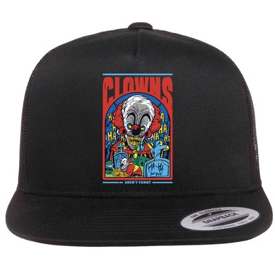 Clowns Aren't Funny Horror Flatbill Hat