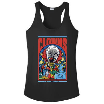 Clowns Aren't Funny Horror Ladies PosiCharge Competitor Racerback Tank