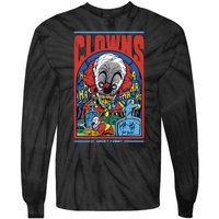 Clowns Aren't Funny Horror Tie-Dye Long Sleeve Shirt