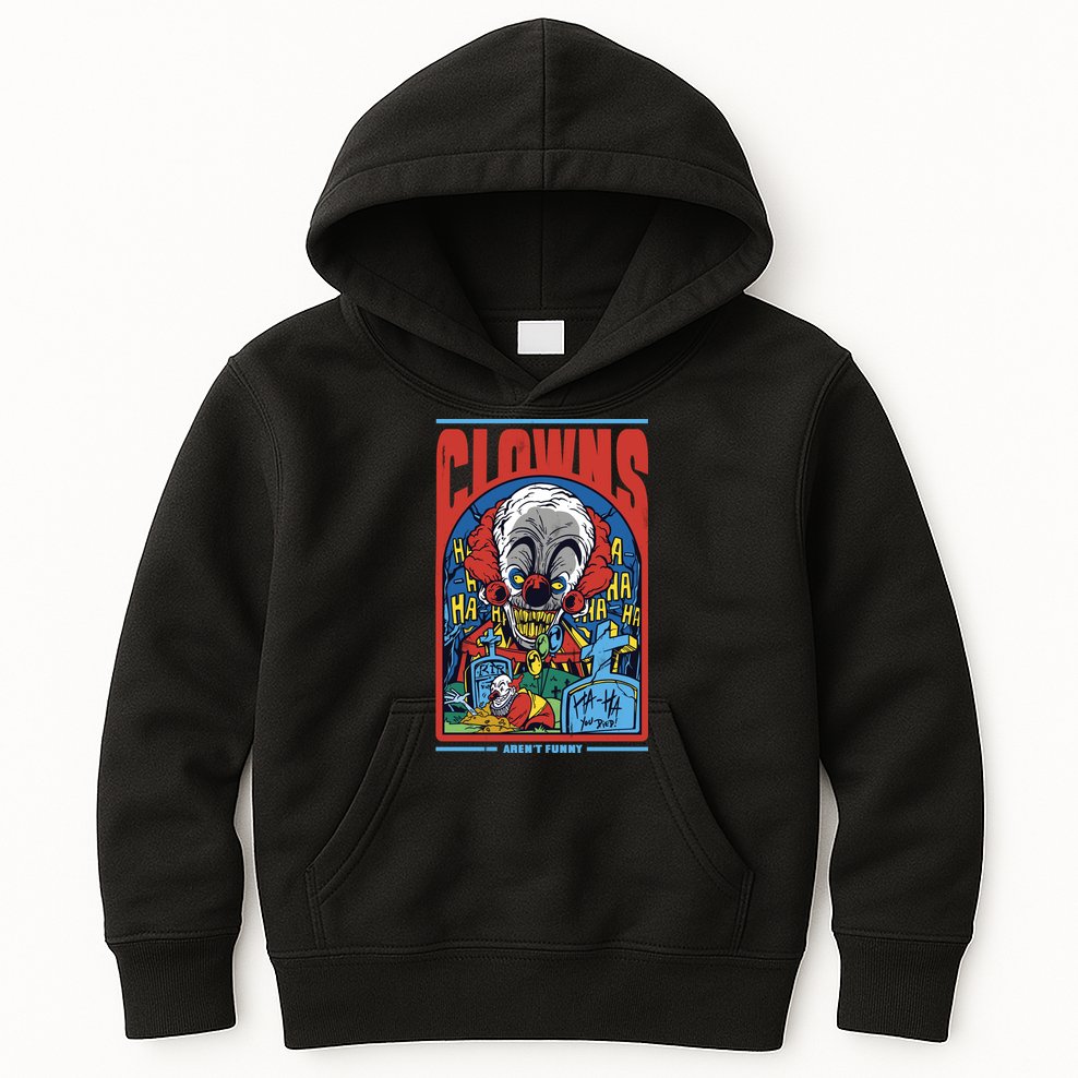 Clowns Aren't Funny Horror Kids Hoodie
