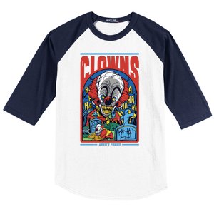 Clowns Aren't Funny Horror Baseball Sleeve Shirt