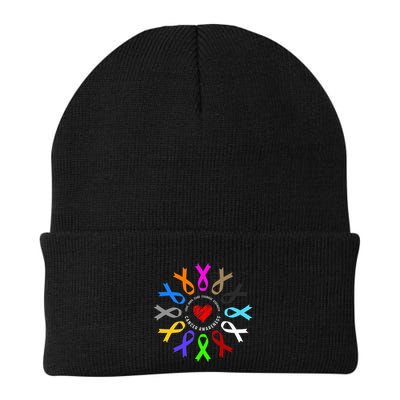 Cancer Awareness Fight Cancer Ribbon Beanie