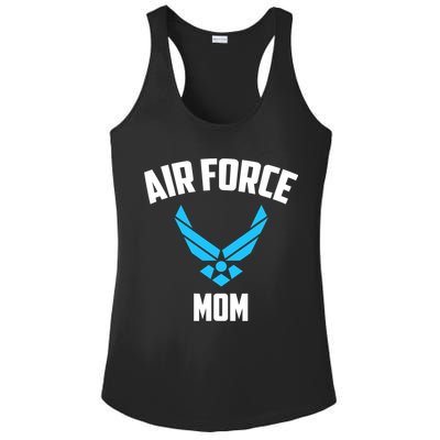 Cool Air Force Mom Best Proud Military Veteran Ladies PosiCharge Competitor Racerback Tank