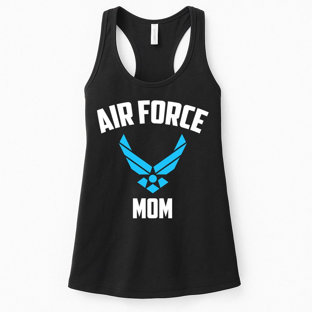 Cool Air Force Mom Best Proud Military Veteran Womens Tank Top