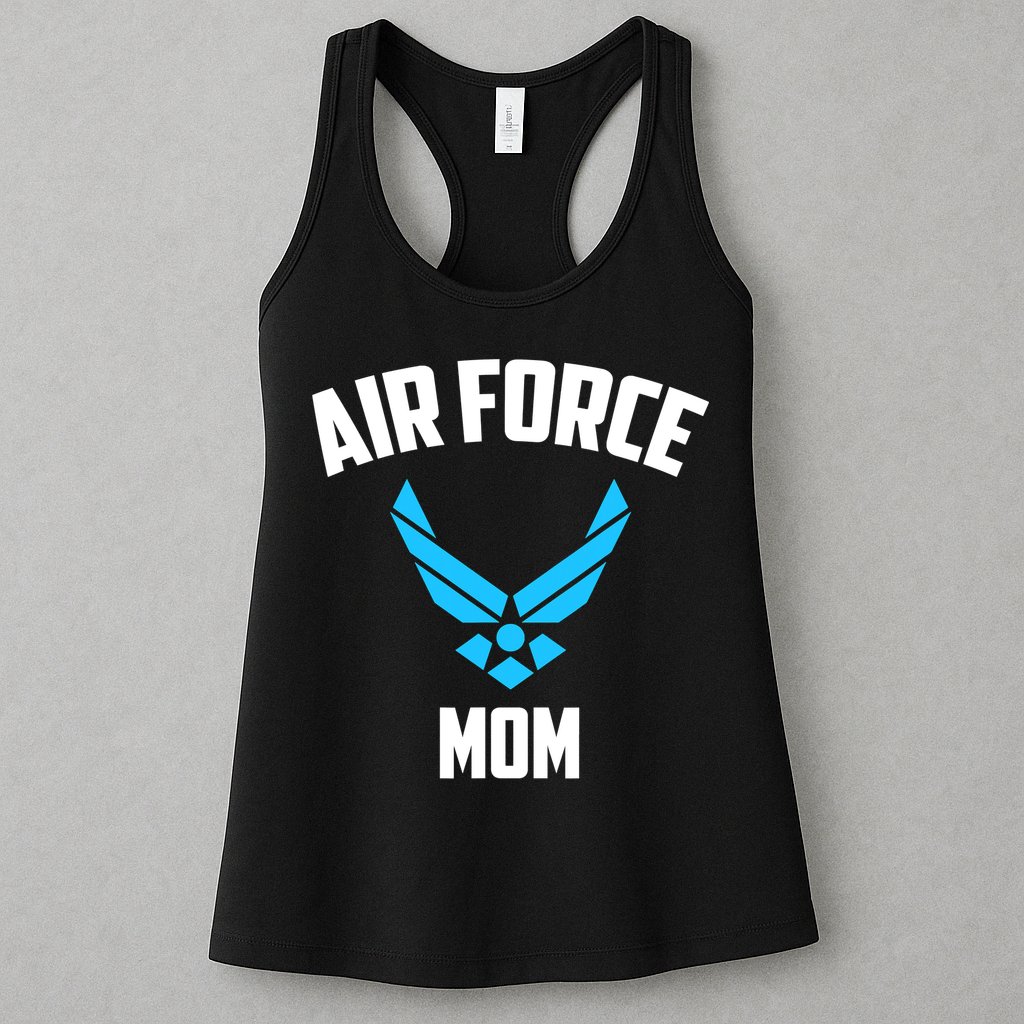 Cool Air Force Mom Best Proud Military Veteran Womens Tank Top