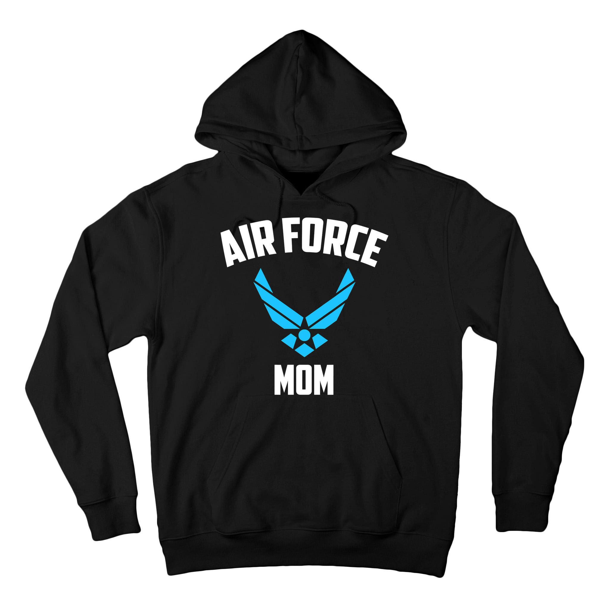 Cool Air Force Mom Best Proud Military Veteran Tall Hoodie