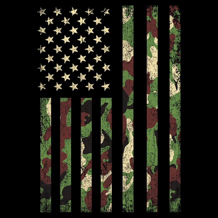 Camo American Flag Usa Camouflage City Backpack