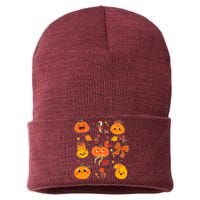 Cute Autumn Fall Pumpkins Ribbons Bows Sustainable Knit Beanie